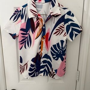 Tropical Print Kids Shirt